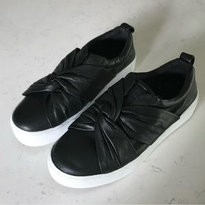 Rebecca Minkoff leather slip on sneakers